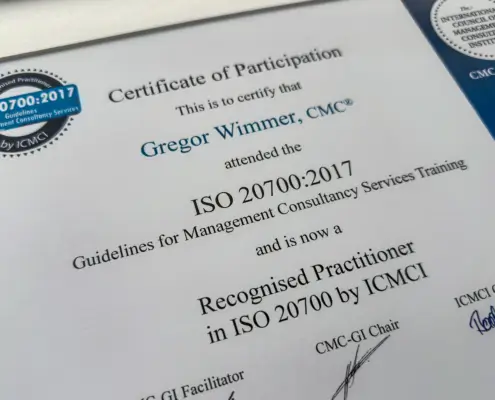 2403 ISO 20700 Recognised Practitioner Marketing agency Advertising agency Salzburg HERZBLUAT